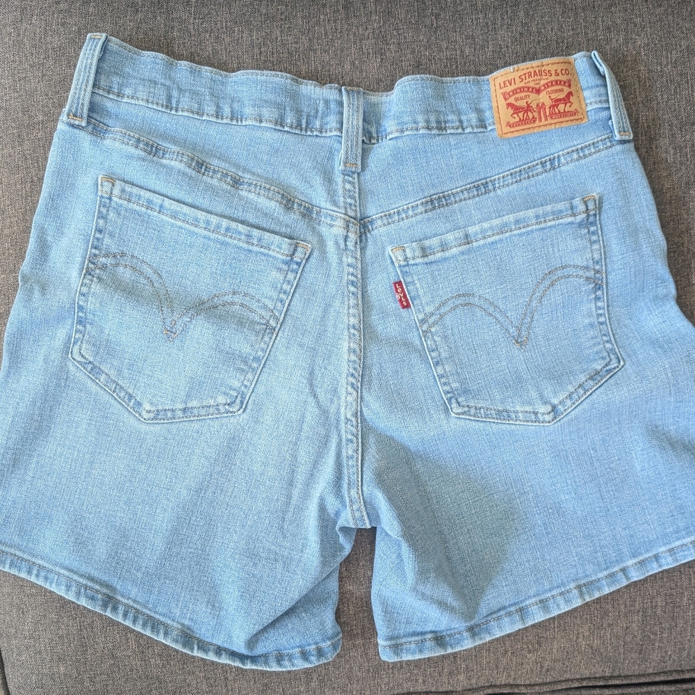 Levi's Light Blue Denim Jean Shorts